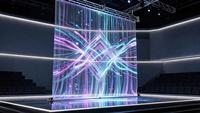 Écran de projection holographique avec système motorisé, écran en maille holographique 3D pour des expériences de cinéma immersives