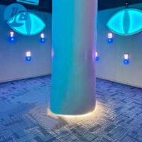 JC Interactive Evil Eyes LED salle de jeux PC matériel cacher pousser la lumière activer le jeu de travail d'équipe pour l'aéroport et le parc de trampoline