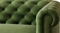 Canapé en velours vintage de style américain, tissu rustique, vert mousse haut de gamme, style français, luxe léger, pour salon, solide