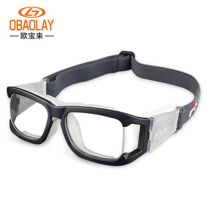 Gafas de baloncesto OBAOLAY con montura completa, lentes de policarbonato, antivaho, antideslizantes, gafas deportivas para hombre - Product Image 2