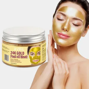 OEM wholesale korea Cleaning Blackheads Acne Remove exfoliantes facial 24K Gold Peel Off Mask