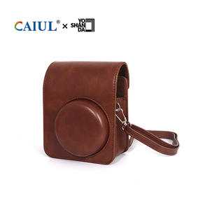 Sac d'appareil photo en cuir avec bandoulière anti-perte pour <span class=keywords><strong>Instax</strong></span> Mini 13, étui rigide pour appareil photo numérique, vente en gros 2026 - Product Image 6