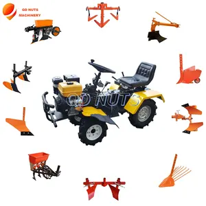 Satılık ucuz fiyat ile tarım ve bahçe için küçük mini traktör çiftlik sera iki tekerlekli traktör 15HP