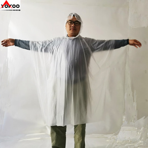 Poncho Impermeable Biodegradable de PLA Desechable para Parques Temáticos - Product Image 2