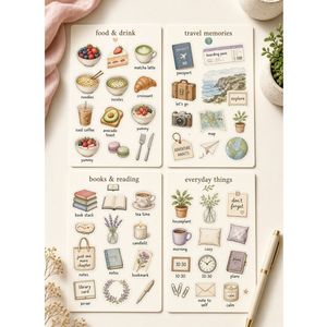 Hochwertige Anime-Jungen Ausdrucks-Ikonen Aufkleber-Bögen Selbstklebende Papier-Sticker für Tagebücher und Scrapbooking - Product Image 2