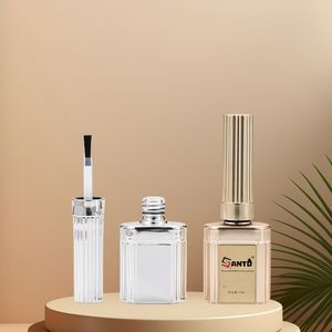 Botella de vidrio cuadrada vacía <span class=keywords><strong>para</strong></span> esmalte de <span class=keywords><strong>uñas</strong></span> de 5 ml con pincel, venta al por mayor <span class=keywords><strong>para</strong></span> esmalte de gel, logotipo personalizado, OEM - Product Image 2