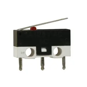 1A 250VAC 3 Pins dip terminal momentary on-off panel mount push button electric micro switch with customized lever