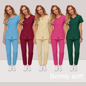 Women Spa Uniform Set Moisture Wicking Comfortable Workwear For Beauty Salon Massage Therapy - Product Image 5