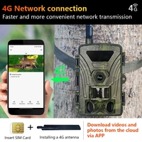 Nouvelle Caméra de Chasse 4G Europe 4K 60MP Sans Fil avec Transmission Cellulaire pour Extérieur