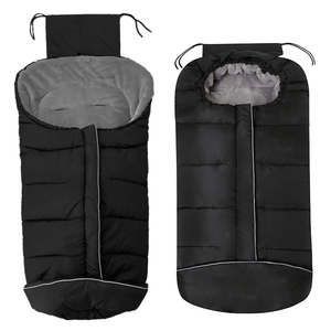 Accessoires de poussette pour bébé personnalisés, chauds pour l'hiver, gigoteuse pour bébé d'extérieur, coussin épaissi, fermeture éclair, couvre-pieds tendance - Product Image 4