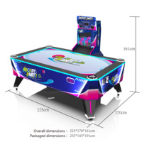 Table de jeu de hockey sur air à monnayeur HC Source Factory, machine de jeu d'arcade de hockey sur air personnalisée pour centre commercial