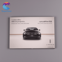 Superlieur – Nouvelle brochure vidéo promotionnelle personnalisée format A5 avec écran LCD IPS HD 4,3 pouces, couverture souple, lecture automatique et fonction de marquage pour entreprises