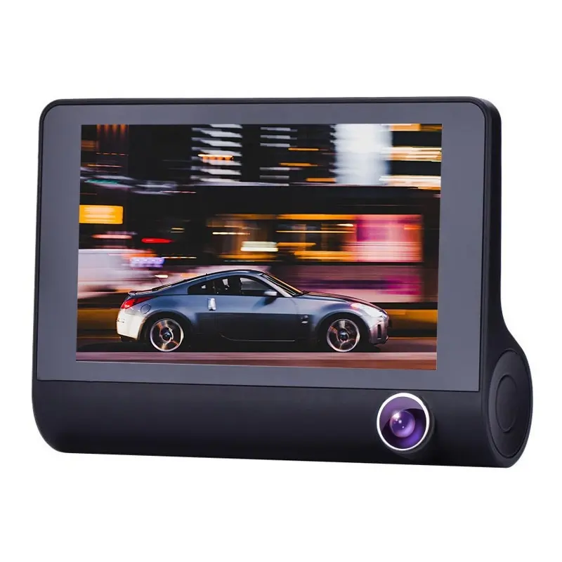 Car DVR 3 in 1 Front Cameras Full HD 1080P Dual Lens Car DVR Camera 4.0 inch LCD Screen with 170 Degree Rear View Parking Camera