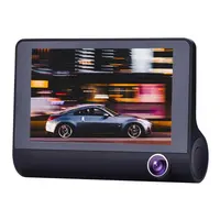 DVR per auto 3 in 1 telecamere anteriori Full HD 1080P Dual Lens Car DVR Camera schermo LCD da 4.0 pollici con telecamera di parcheggio per retrovisione a 170 gradi