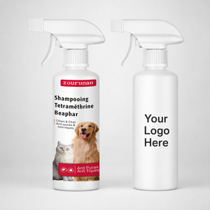 Shampoo <span class=keywords><strong>anti</strong></span>-<span class=keywords><strong>puces</strong></span> Zourunan 200ml pour chiens et chats, lavage et toilettage, tétraméthrine, origine Chine, marque privée, vente en gros - Product Image 5