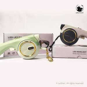 Shenzhen guinzaglio per cani multifunzione senza groviglio doppio guinzaglio per cani con luci stile moda - Product Image 6