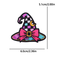 Patchs d'Halloween mignons, broderie personnalisée, applique citrouille, patch brodé thermocollant pour vêtements, vestes, chapeaux, décoration, vente en gros
