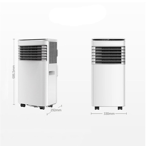 เครื่องปรับอากาศเคลื่อนที่แบบออลอินวัน 8000 BTU สำหรับทำความเย็น พร้อมฟังก์ชั่นลดความชื้นและรีโมทคอนโทรล ดีไซน์พกพาสะดวก ขายส่ง - Product Image 5