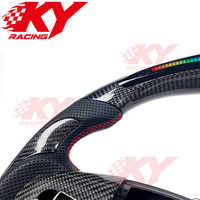 Volante Deportivo de Fibra de Carbono con Pantalla LED Personalizada para Mazda Speed 3 2010-2014, Compatible con Mazda 6, CX-3, CX-5, RX-8