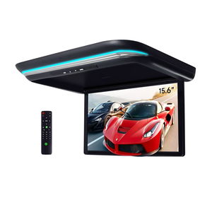 15.6inch <span class=keywords><strong>RV</strong></span> cơ giới lật xuống xe Màn hình mái Android Màn hình có thể gập lại hiển thị <span class=keywords><strong>LED</strong></span> ánh sáng xe Trần Android TV Player với TF - Product Image 1