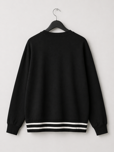 Sudadera extragrande estampada para mujer, informal, de manga larga, cuello redondo, estilo urbano, para invierno - Product Image 3