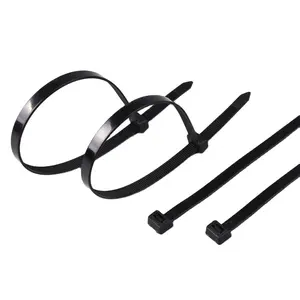 Rohs Certification plastic zip tie approved CE ROHS REACH UV Resistance Black color tie wrap/Self-locking nylon 66 cable ties