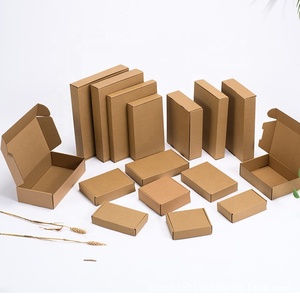 Kraft Corrugated Cardboard Carton Packaging Tuck Top Aircraft Box Collapsible Mailer Shipping Boxes