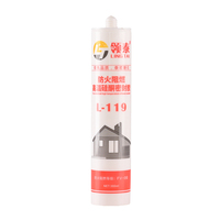 Scellant en silicone résistant au feu et écologique L-119 FV-0, 300 ml, résistant aux hautes températures, pour systèmes HVAC et travaux du bois