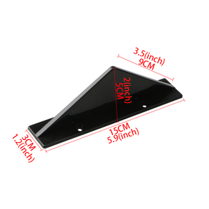 Protector de Esquina Inferior Triangular Decorativo para Parachoques Trasero de Coche, Universal, para 4 Coches - Product Image 2