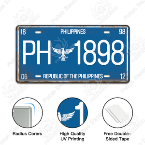 Putuo Decor-placa de <span class=keywords><strong>matrícula</strong></span> de coche personalizada, cartel de lata Vintage, decoración para el hogar, garaje, gran oferta - Product Image 3