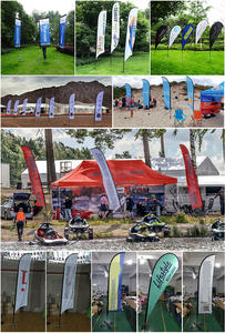 ธงสำหรับโปรโมชั่น โฆษณาตามสั่ง พิมพ์คุณภาพสูง เสาธงชายหาดอะลูมิเนียมไฟเบอร์ - Product Image 5