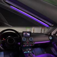 SJC Car - Éclairage ambiant dynamique 64 couleurs pour modification intérieure de voiture - Pour AUDI A3/S3 8V - Éclairage LED automobile - Accessoires décoratifs