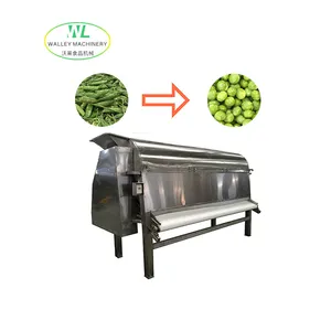 Harga pabrik mesin pengolahan kacang hijau industri pembuang kacang polong dengan peralatan otomatis di garis pengolahan pembekuan kacang polong