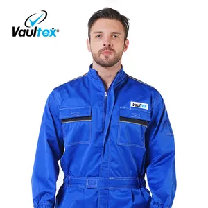 Vaultex özel moda pamuk Polyester inşaat iş giysisi mimari boya emniyet tulumu çalışma üniforması