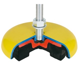 Pieds de support pour machines série Effbe Lm, en acier inoxydable, amortisseurs industriels, support actif et passif - Product Image 5