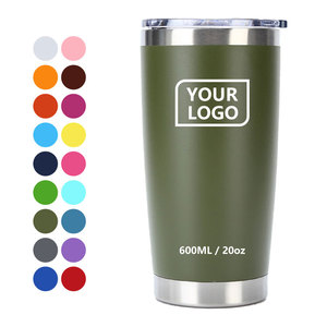 Offre Spéciale – Gobelet Isotherme en Acier Inoxydable 20oz à Surface Mate, Double Paroi Sous Vide, avec Couvercle Coulissant – Tasse de Voyage Personnalisable - Product Image 1