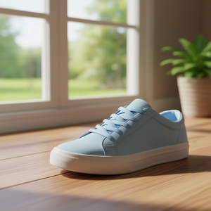 Laccio per scarpe Ilan 120 cm azzurro per sneakers - Product Image 3