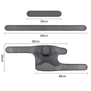 2025 mới nâng cấp màu xám rung massage ánh sáng đỏ trị liệu đầu gối hỗ trợ với 2 động cơ và đèn LED 42 660-850nm - Product Image 2