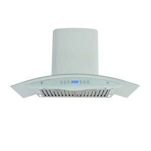 <span class=keywords><strong>Campana</strong></span> <span class=keywords><strong>Extractora</strong></span> de Cocina de Vidrio Templado Curvo Negro con 3 Controles Táctiles - Product Image 3
