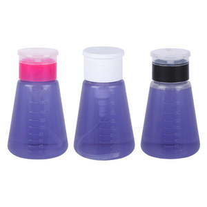 ขวดปั๊มแบบกดสีชมพู ขนาด 200 มล. พร้อมฝาล็อค สำหรับยาทาเล็บและน้ำยาล้างเครื่องสำอาง - Product Image 6