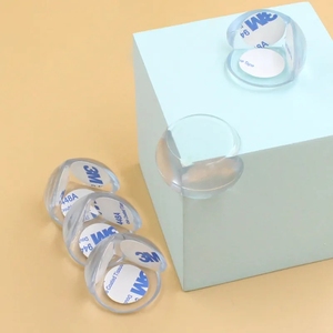 Silicone <b>Table</b> Corner <b>Protector</b> Heart Shape Baby Safety Edge Guard Clear Transparent Anti-Collision Cover - Product Image 3