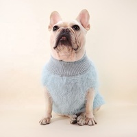 Vente en gros de chandail à col roulé en fourrure chaude pour l'hiver de créateur de mode vêtements de fête pour chiens