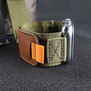 <span class=keywords><strong>Bracelet</strong></span> en nylon à boucle auto-agrippante personnalisé avec logo sportif par Lionorm, compatible avec les montres intelligentes <span class=keywords><strong>Apple</strong></span> 10 9 8 7 6 5 4 49 mm 42 mm - Product Image 4