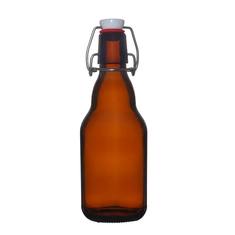 ברלין אריזה אמבר זכוכית בירה בקבוק 750ml 500ml נדנדה למעלה אמבר זכוכית בקבוקי בירה