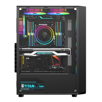 Casing PC Gaming ATX Kustom Grosir, Casing Pendingin PC MATX ATX, Casing Komputer Tower, Kabinet Gamer RGB