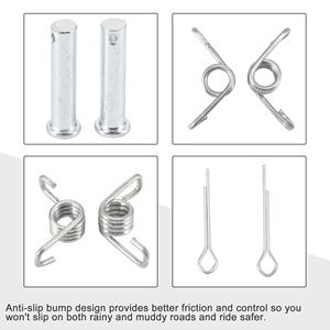 GOOFIT Repose-pieds en aluminium de 10 mm pour moto, pédale de remplacement pour moto tout-terrain Taotao 50cc 70cc <span class=keywords><strong>90cc</strong></span> 110cc 125cc - Product Image 4