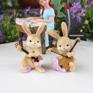 Nuevo Set Luminoso Transfronterizo de <span class=keywords><strong>Hadas</strong></span> y Pequeños Animales Tocando el Piano, Adornos de Resina para Paisajes con Escena Creativa de Concierto en el Bosque - Product Image 2