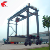 Grues portiques à pneus (RTG) certifiées CE de 50 tonnes, grue portique à pneus (RTG) de 30T et 40T pour les opérations en entrepôt de conteneurs