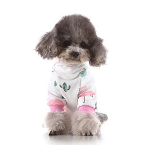 Lovely Flamingo Cute Dog Pijamas Algodón suave y poliéster Verano Ecológico Ropa para perros Interior XS/<span class=keywords><strong>S</strong></span>/M/L/XL Tallas - Product Image 3