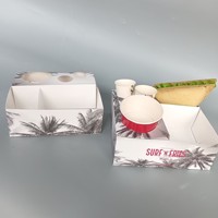 Boîte à Shawarma et Kebab en Carton Personnalisée de Qualité Alimentaire avec Compartiment à Sauce – Offre Spéciale pour Restaurants